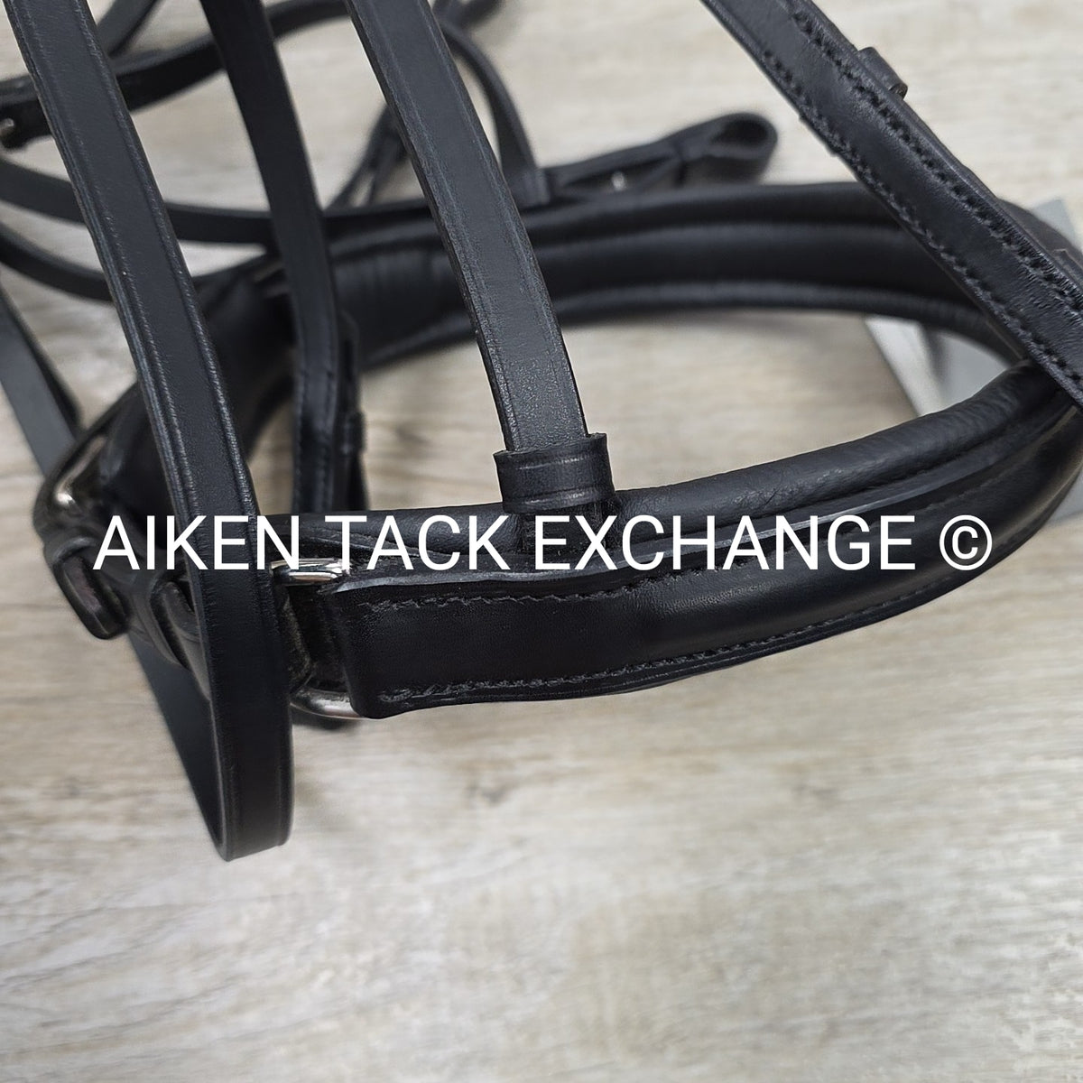 Otto Schumacher Padded Double Bridle, No Reins, Black, Size 1 - Cob