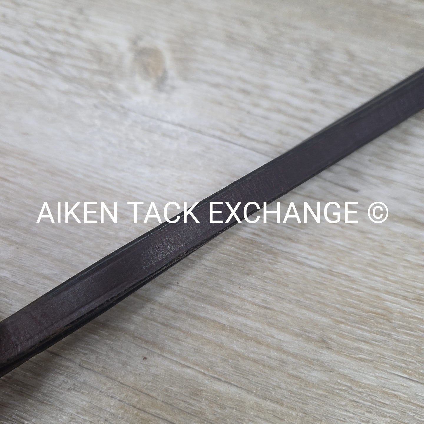Flat Curb Rein, Brown, 52"