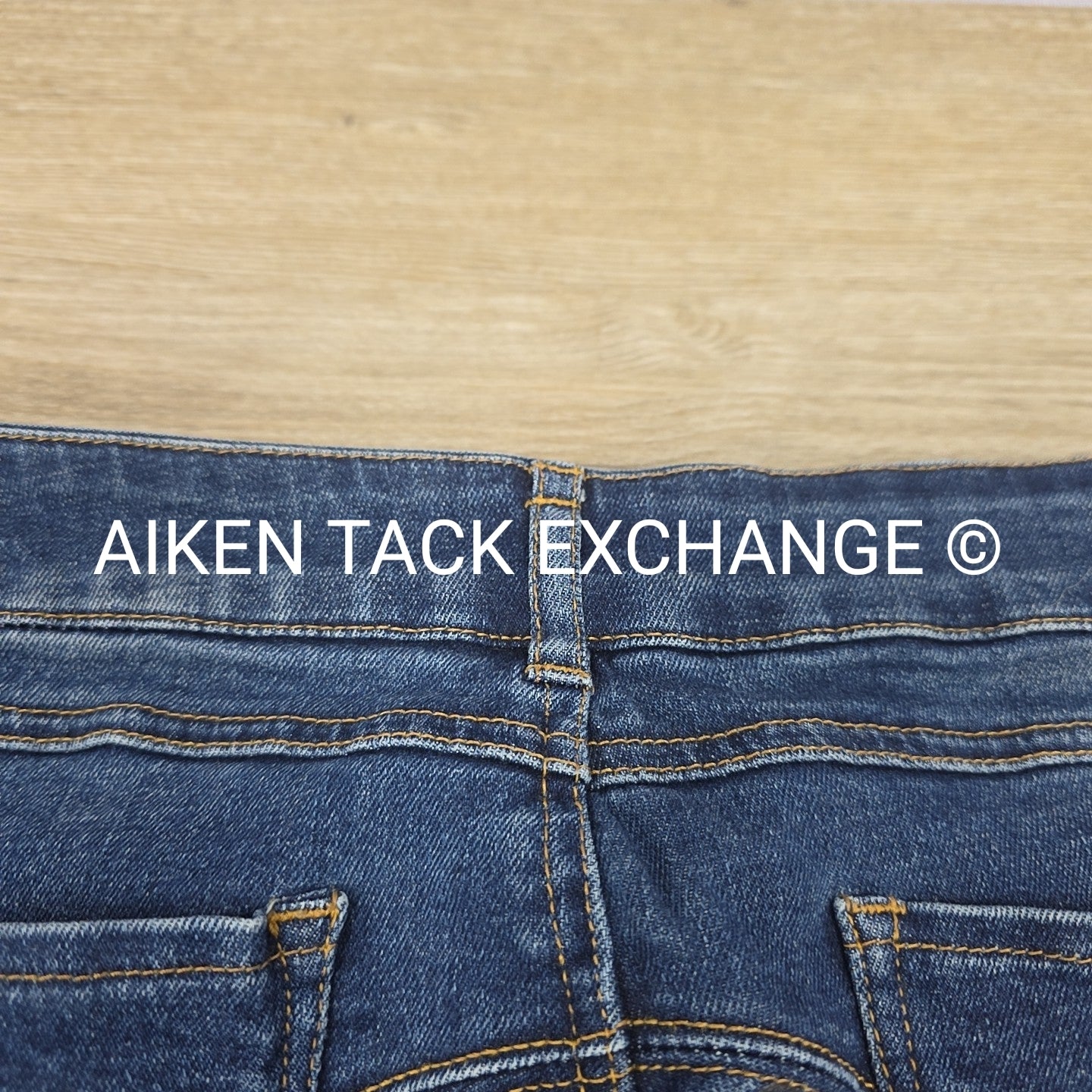 PS of Sweden Maggie Silicone Grip Full Seat Denim Breeches, Size 42 US 30