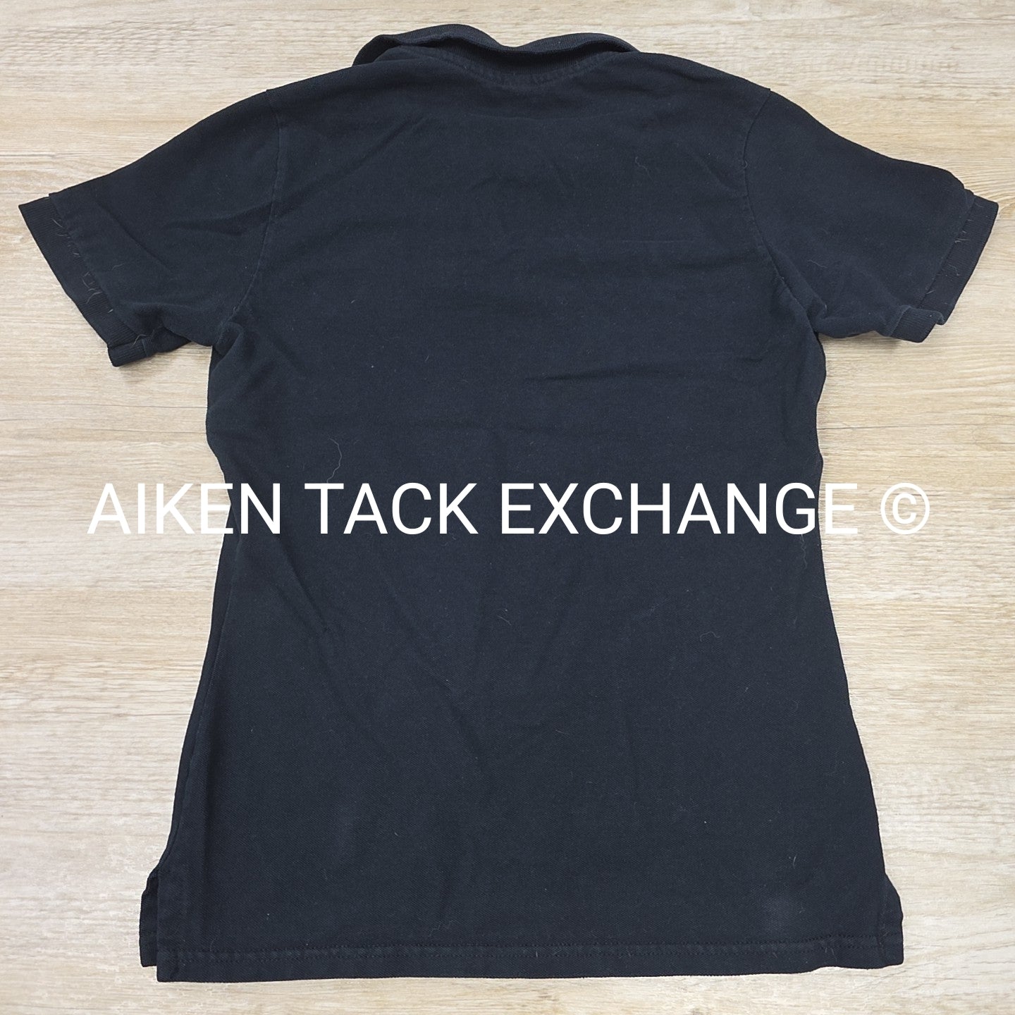 Short Sleeve Collared Polo Shirt with ATE Logo, Women's Size Medium