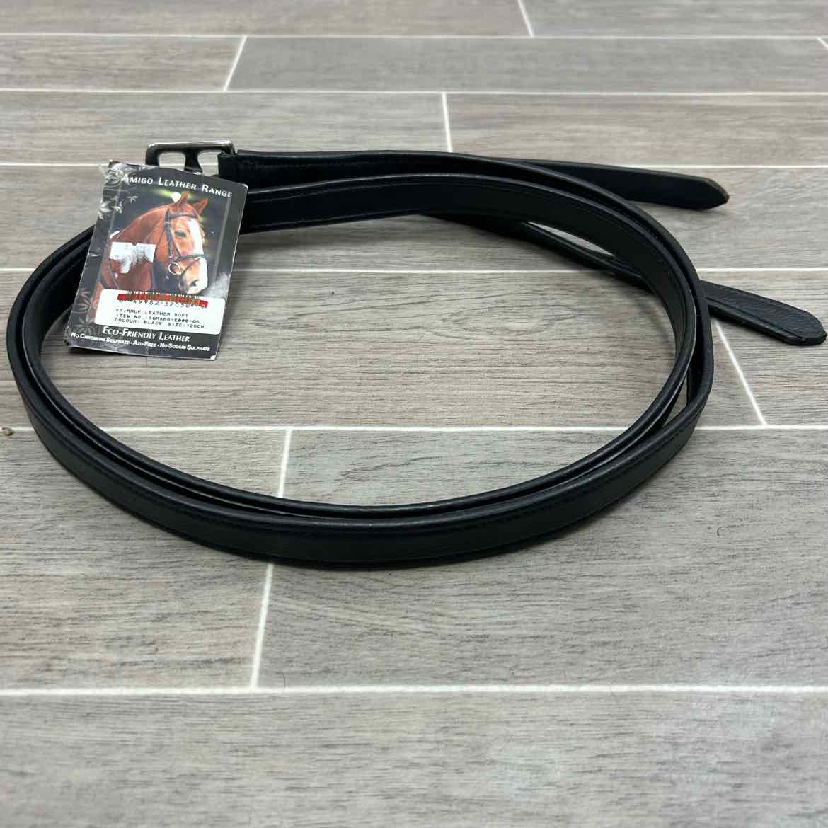 Horseware Amigo Stirrup Leathers, Black, 50", Brand New