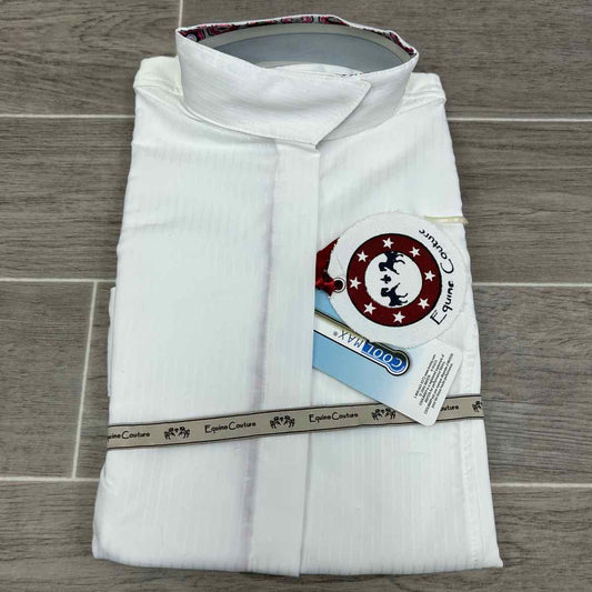 Equine Couture Kelsey Long Sleeve Show Shirt, Size 12