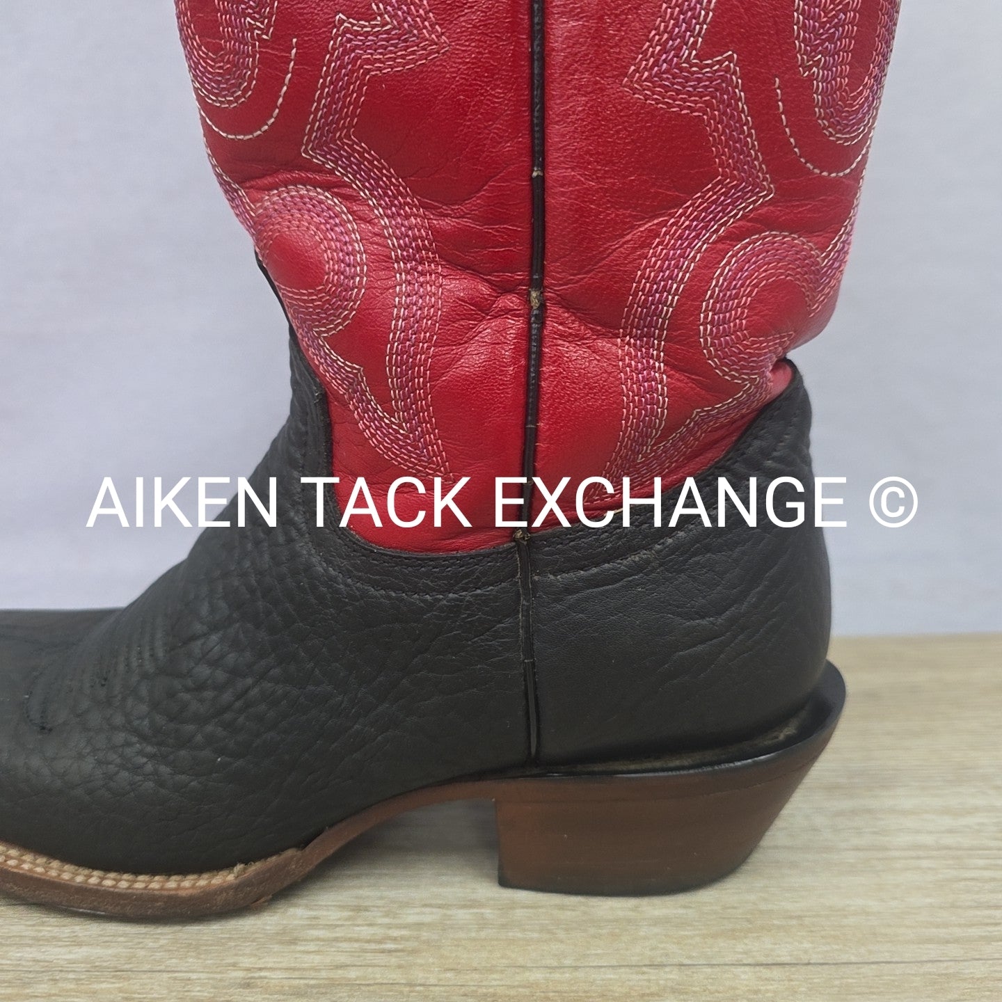 Tuff Hedemen Resistol Western Boots, Size 6.5B