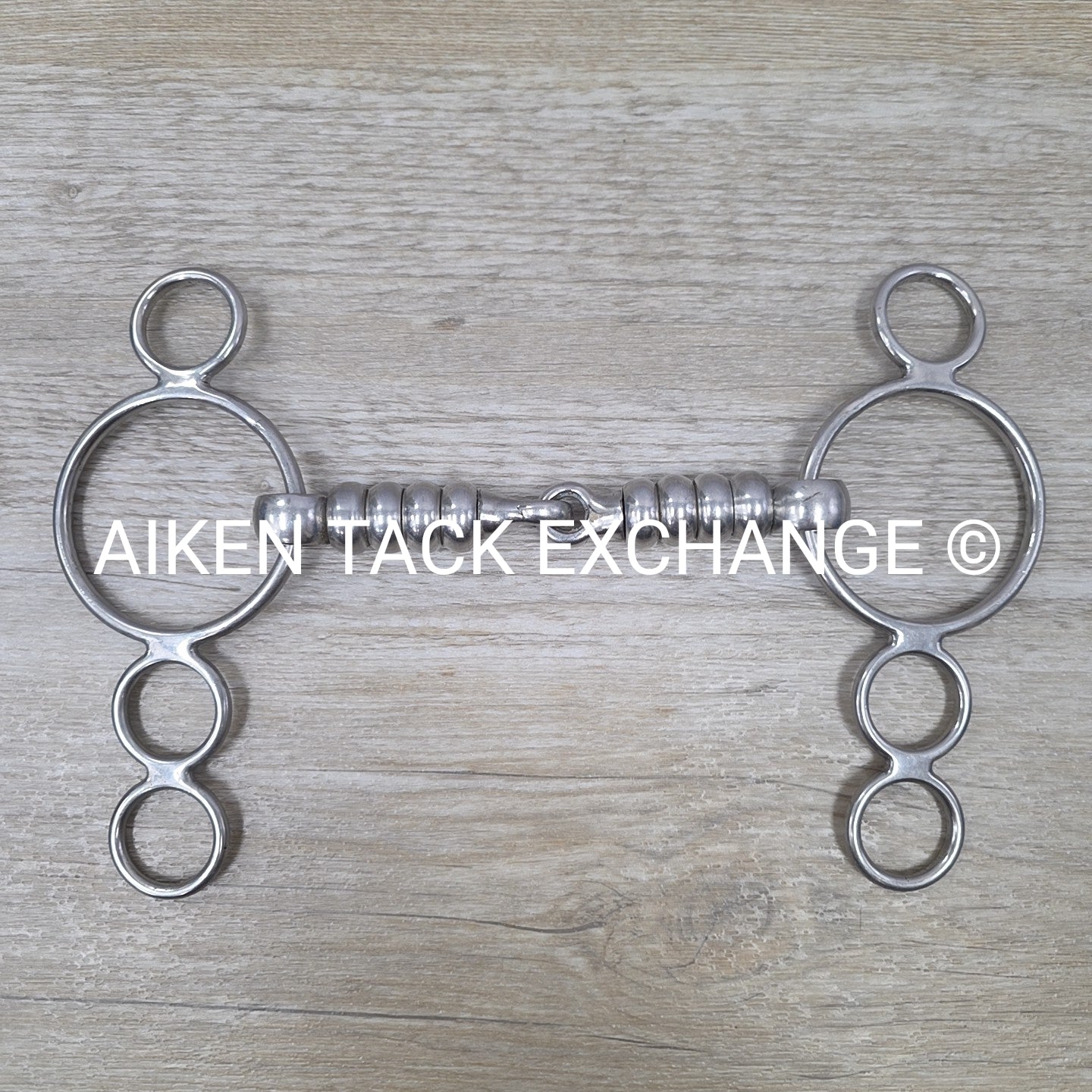 Single Joint Cherry Roller 3 Ring Gag Bit 5.5"