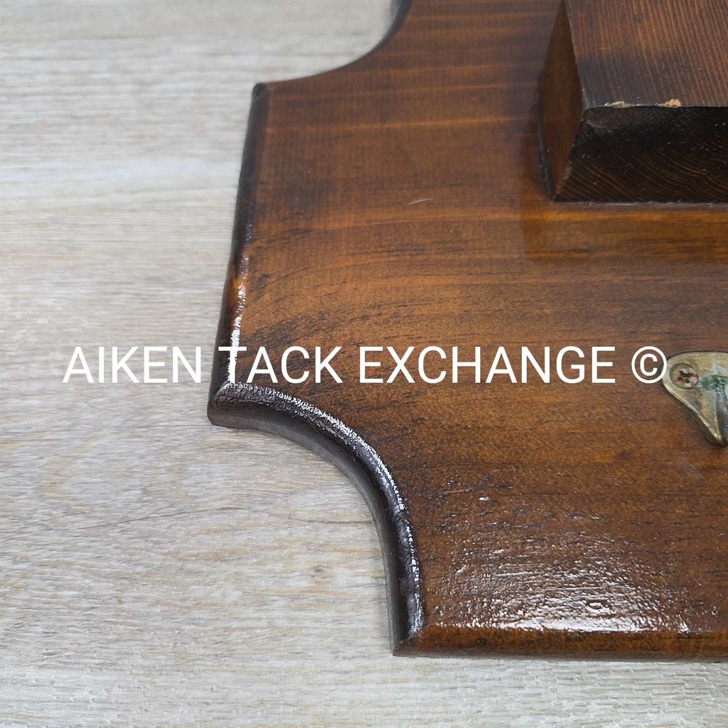Hanging Wood Bridle Rack, Holds 3