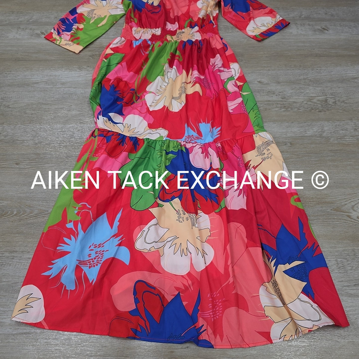 Short Sleeve Long Dress, Size Medium