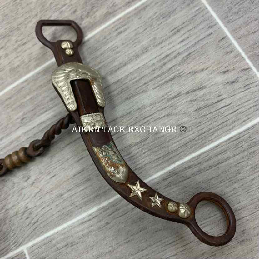 Classic Equine Gist Copper Dogbone Twisted Shanked Bit 5.5"