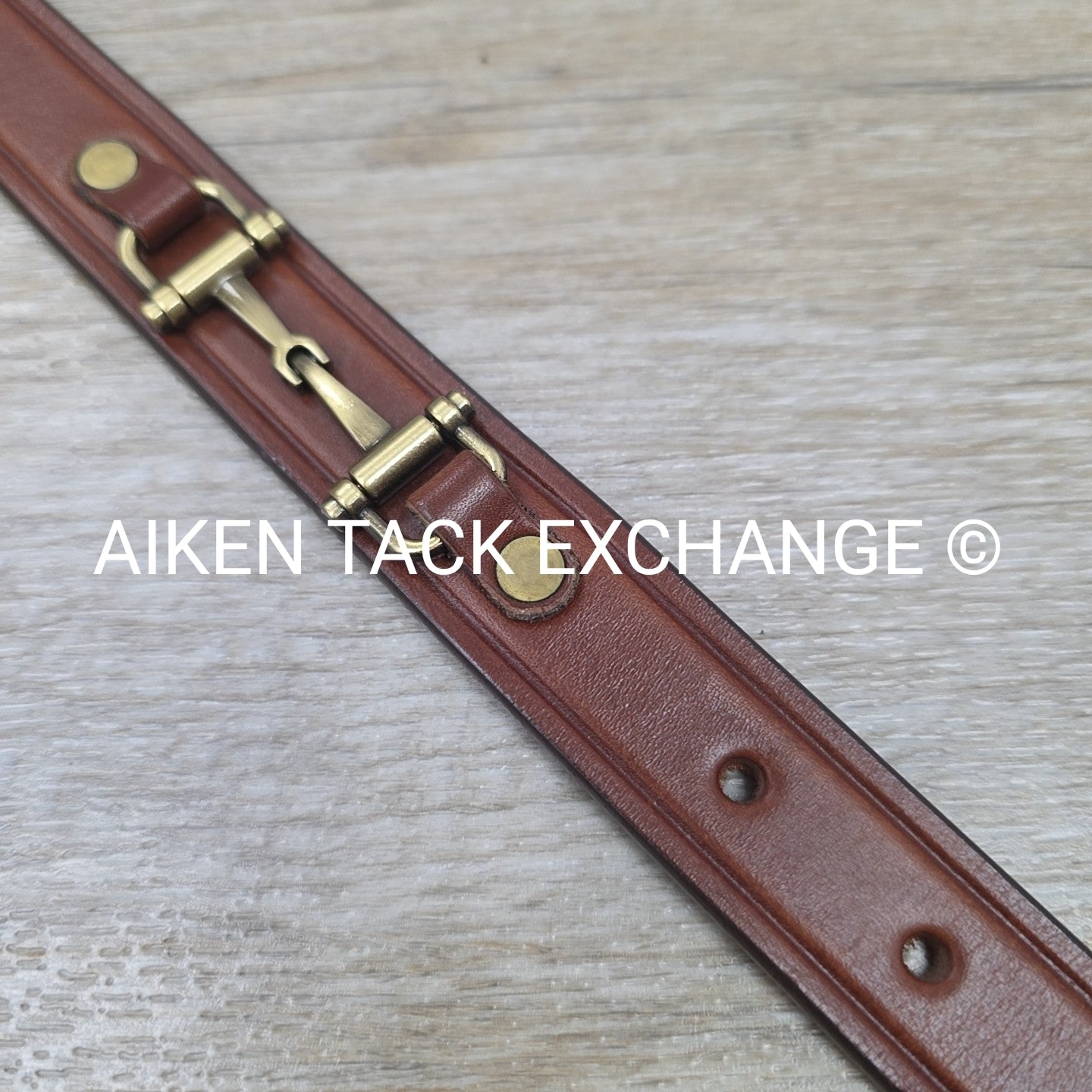 Tory Leather Snaffle Bit Belt, Brown, 26