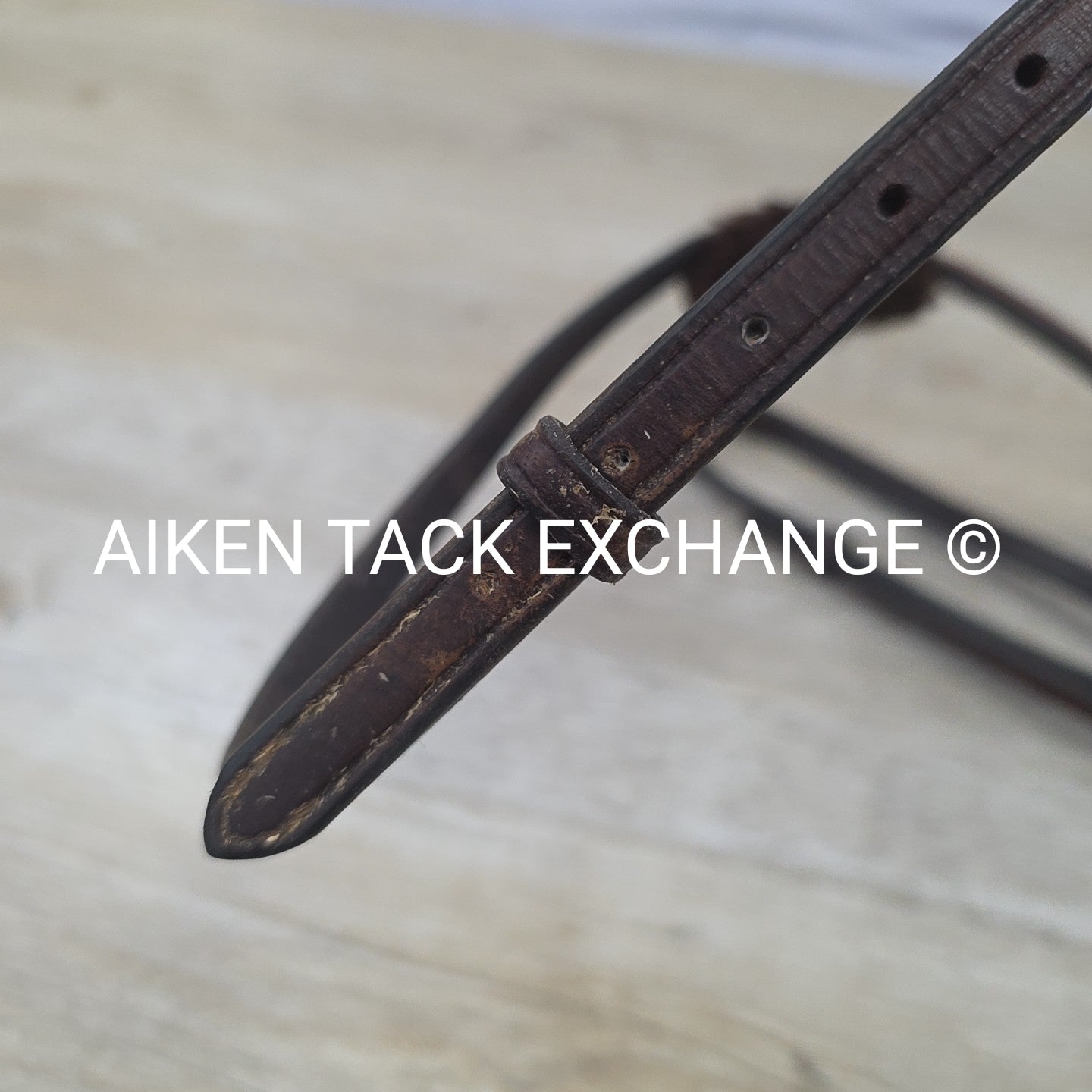 Bobby's English Tack Figure 8 Noseband, Brown, Size Full