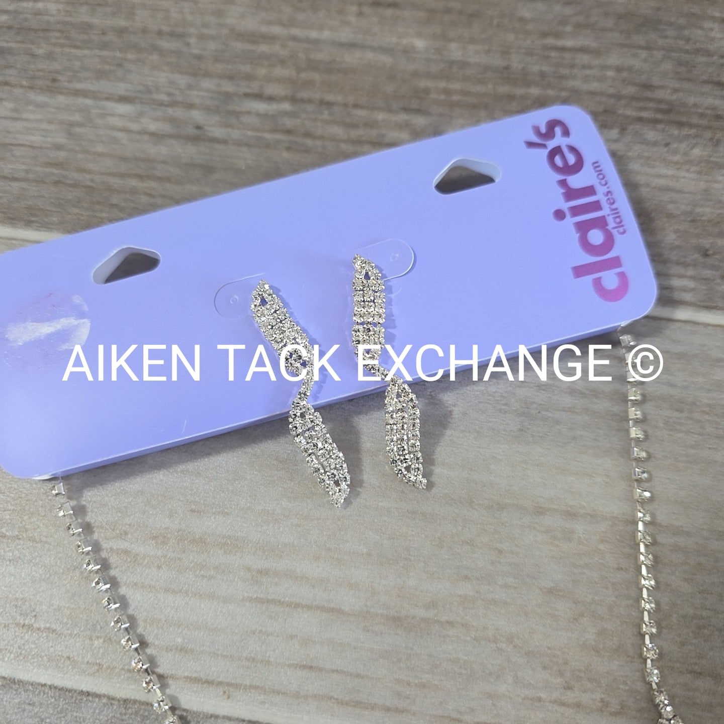 Claire's Bundle - 1 Tiara, 1 Set of Earrings, 1 Necklace