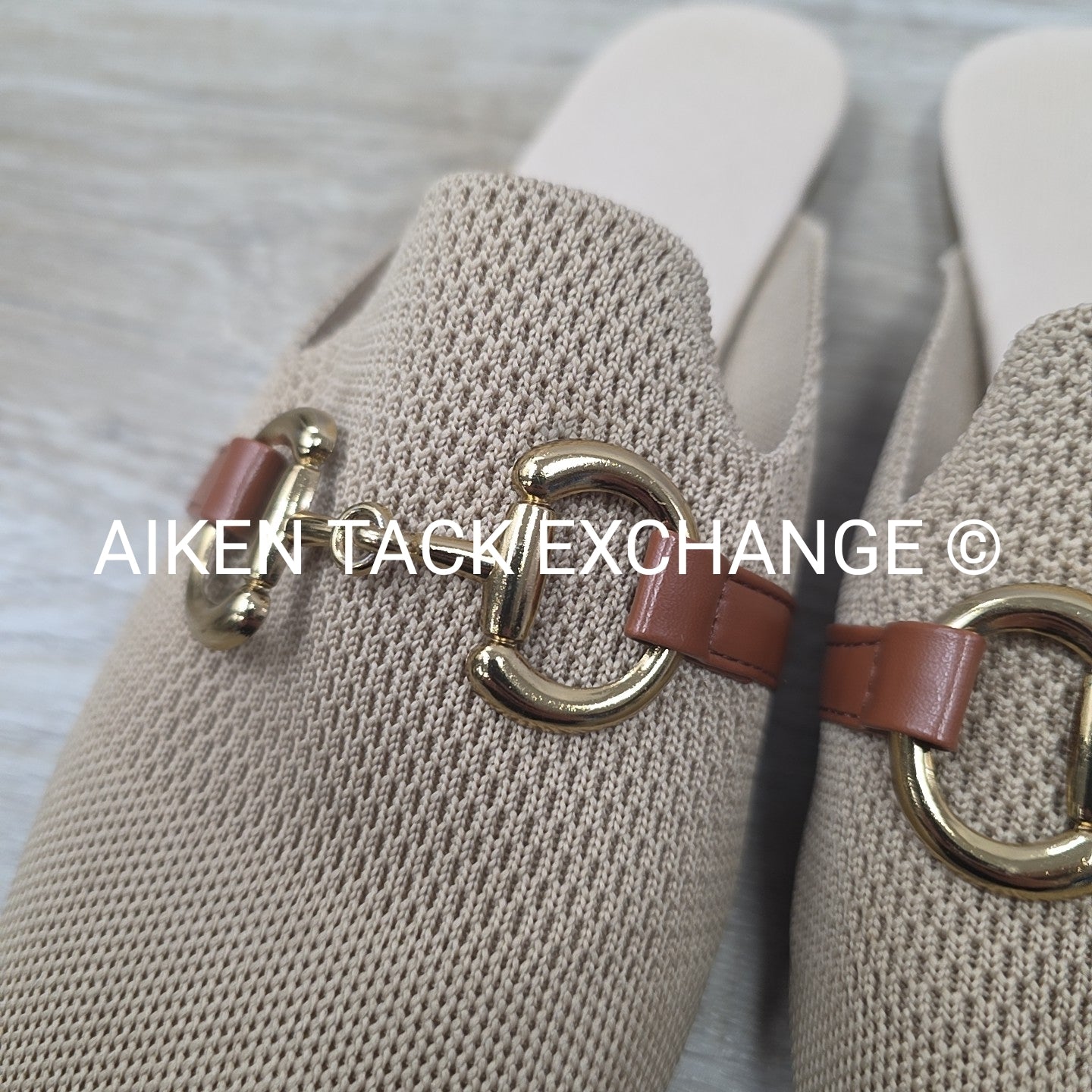 Horse Bit Slip On Flat, Size 42