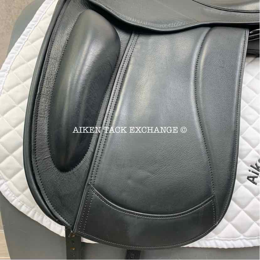 2015 Frank Baines Union Lux Monoflap Dressage Saddle, 18" Seat, Medium Wide Tree, Wool Flocked Panels