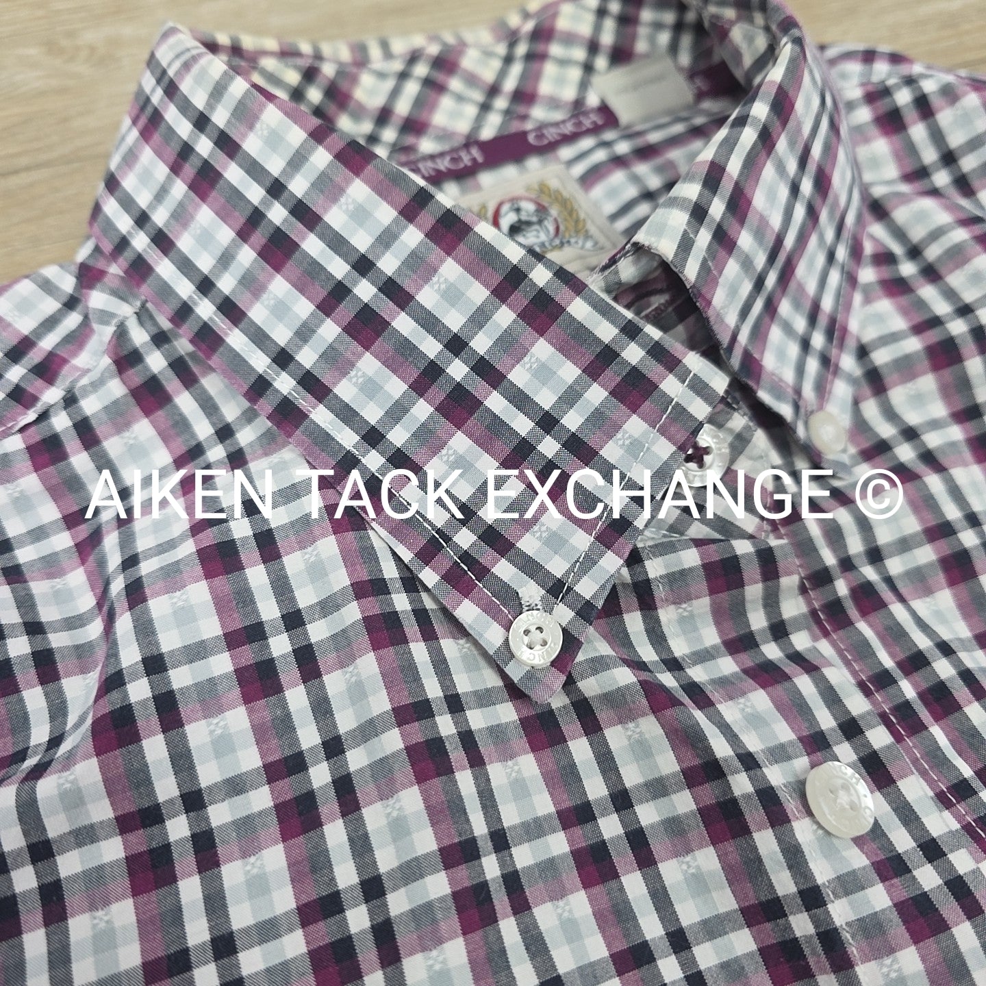 Cinch Long Sleeve Button Down Top, Size Large