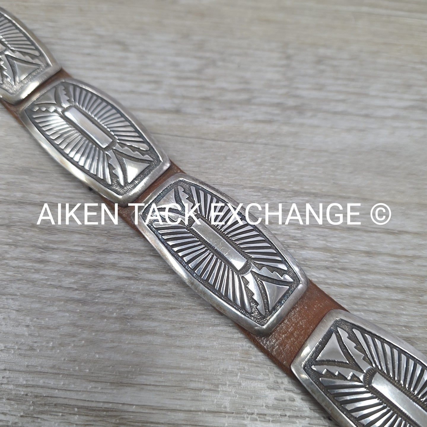 Rick Martinez Navajo Sterling Silver Concho Belt, 32