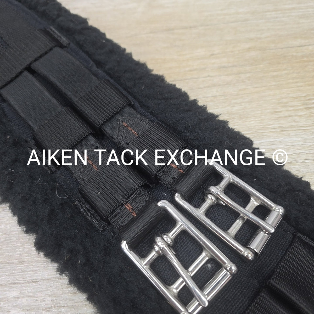 Ovation Fleece Dressage Girth, Black, 24"