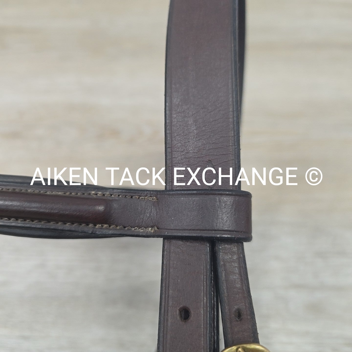 Harmohn Kraft Royal Plain Raised Flash Bridle, No Reins, Brown, Size Full