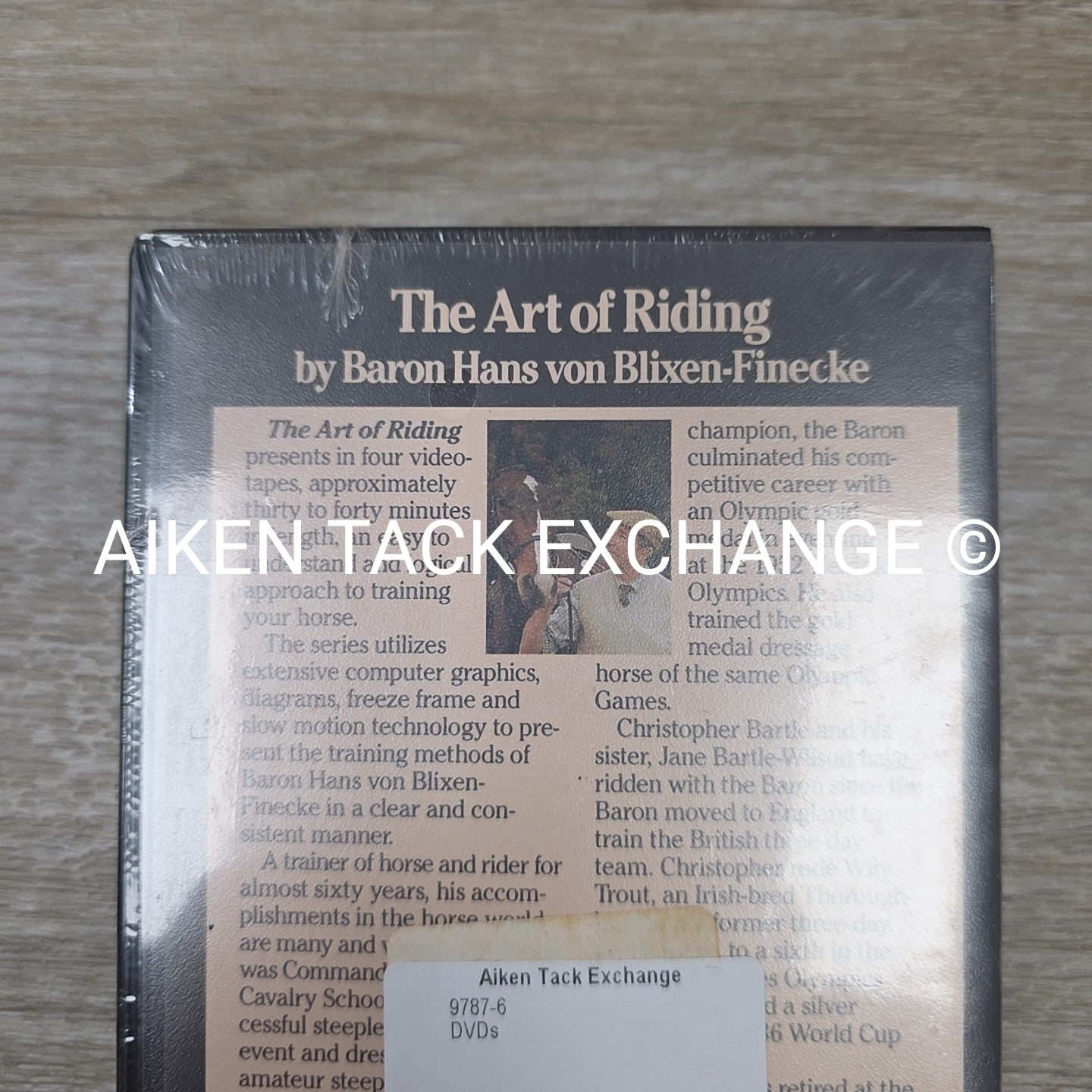 The Art of Riding: Tape 4, Advanced Dressage by Caron Hans von Blixen-Finecke