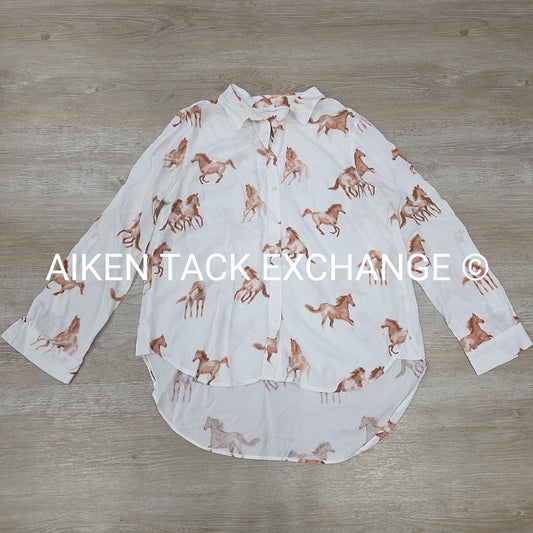 Jane & Delancey Long Sleeve Blouse, Women's Large