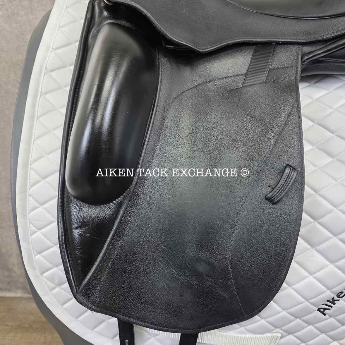 2020 Custom Saddlery Icon Star Monoflap Dressage Saddle, 18" Seat, Adjustable Tree, Wool Flocked Hybrid Panels