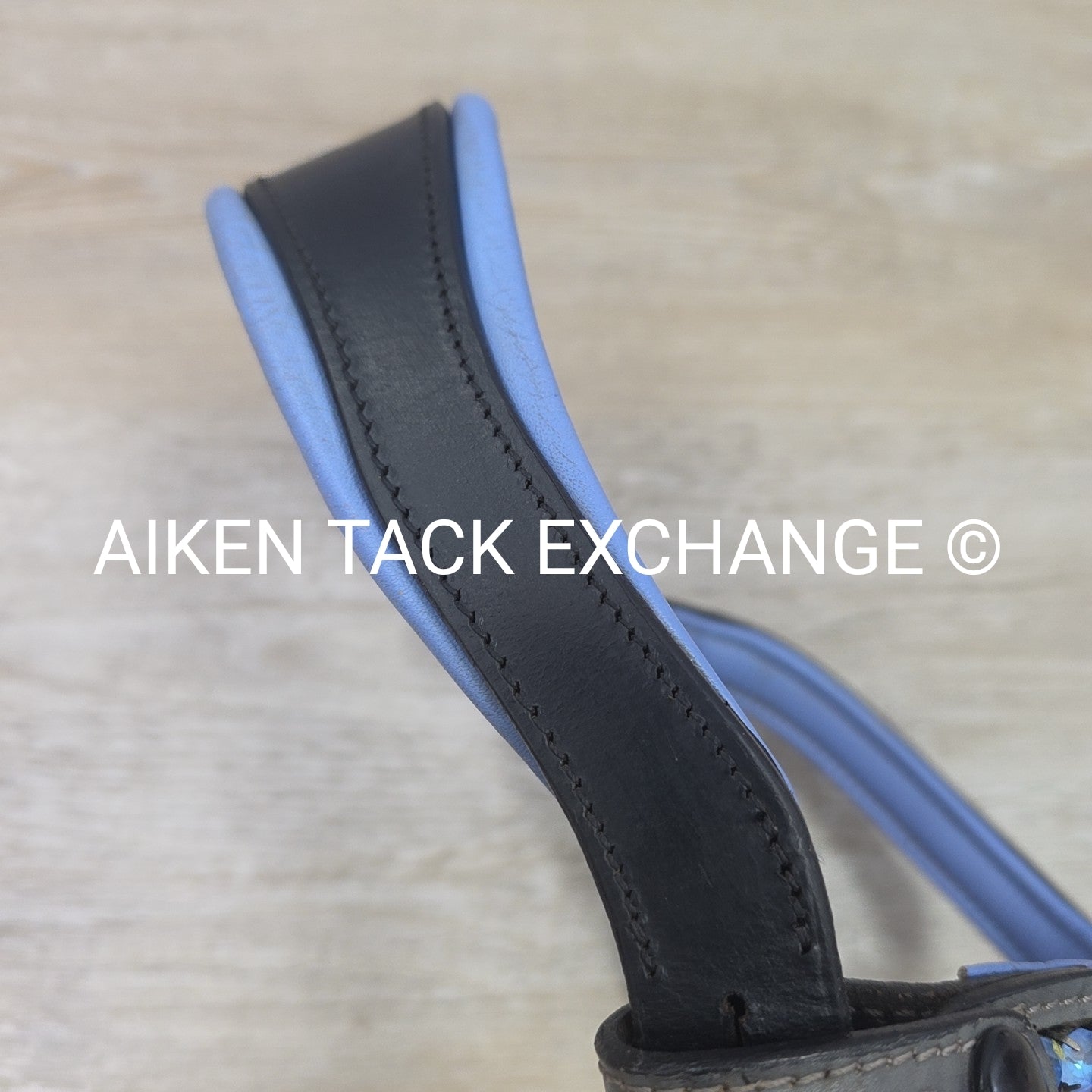 Halter Ego Rolled Dressage Bridle, No Reins, Size Cob