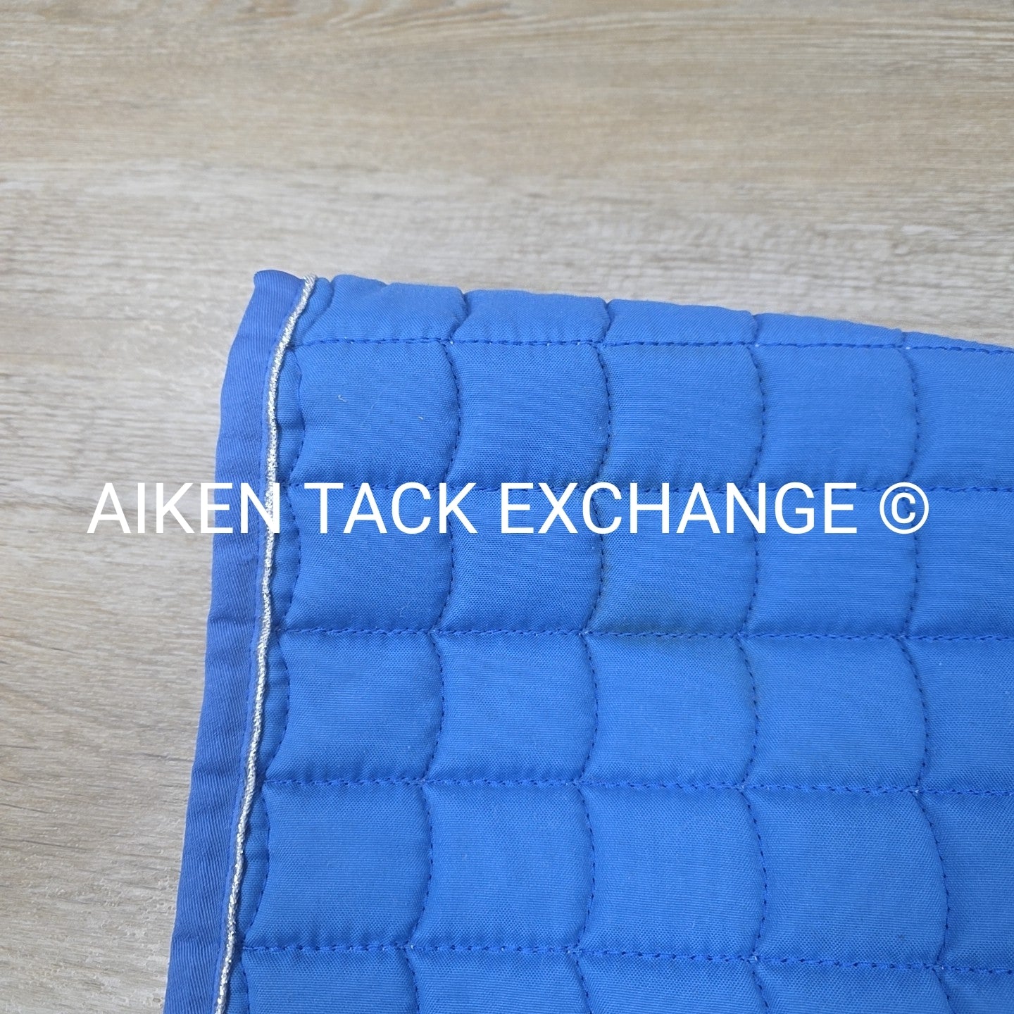 Horze All Purpose Saddle Pad, Blue/Silver, Size Full