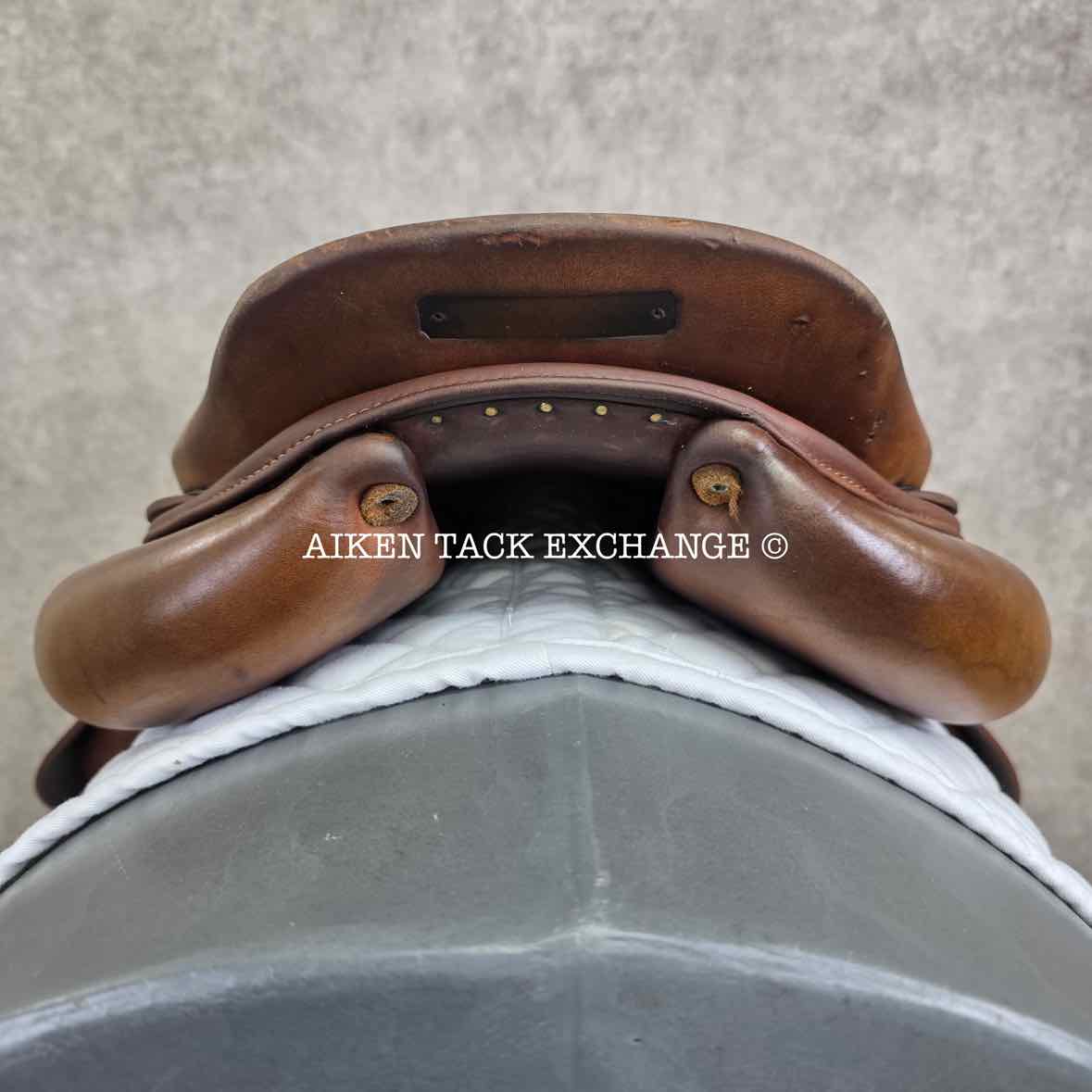 2015 Meyer Act 1 Close Contact Jump Saddle, 17.5" Seat, Medium Tree, Foam Panels