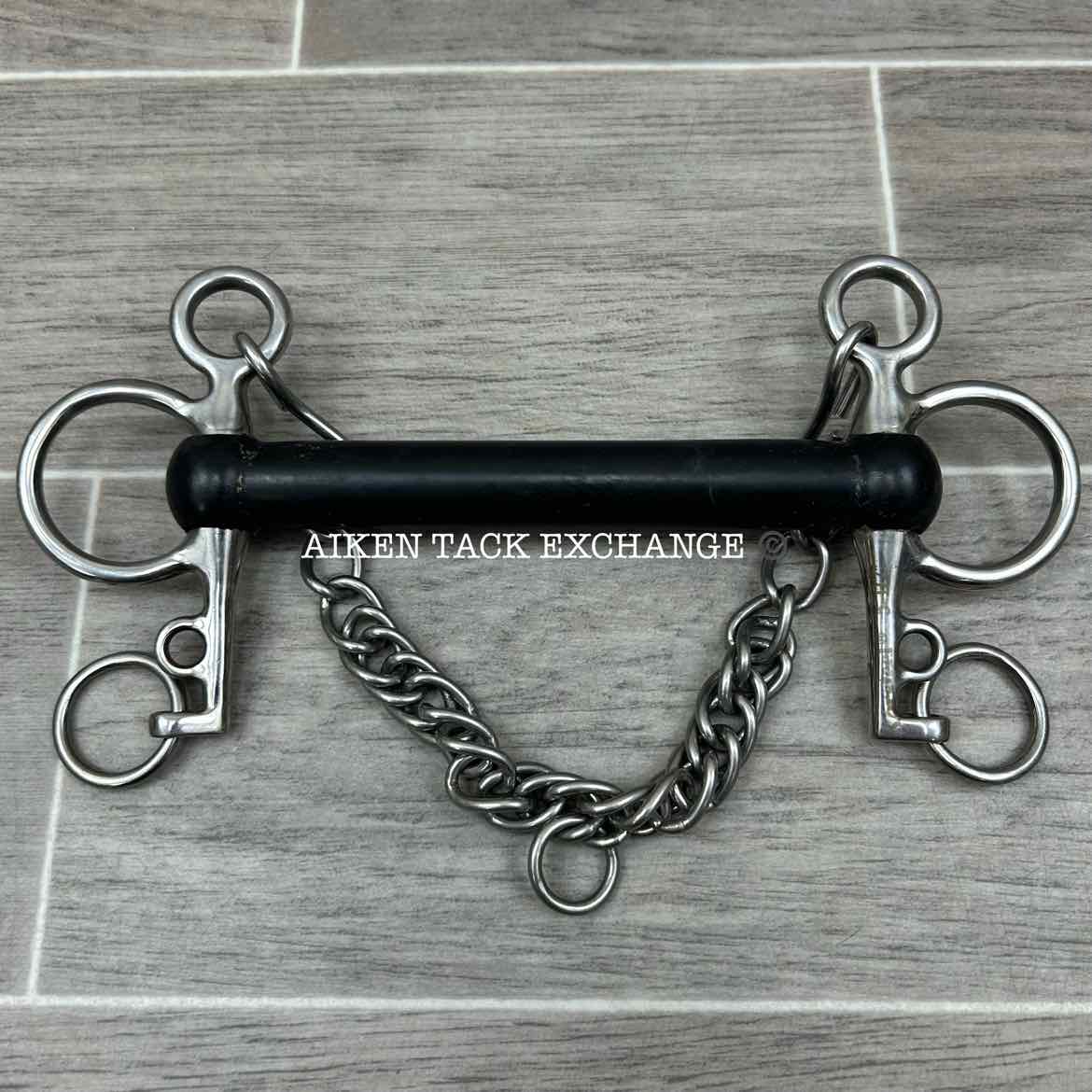 Korsteel Mullen Mouth Soft Rubber Pelham Bit 5.5"