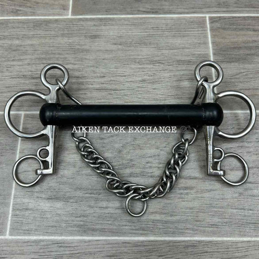 Korsteel Mullen Mouth Soft Rubber Pelham Bit 5.5"