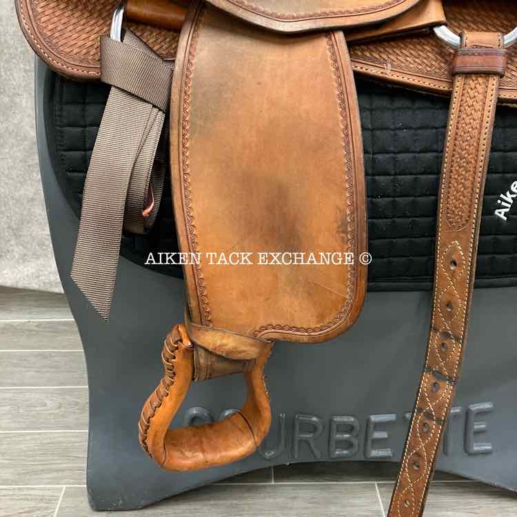 Pard's Western Saddle, 16" Seat, Wide Tree - Full QH Bars