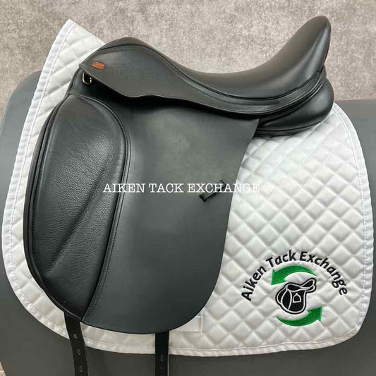 Kent & Masters MDM S-Series Standard Wither Moveable Block Dressage Saddle, 17.5" Seat, Adjustable Tree - Changeable Gullet, Wool Flocked Panels