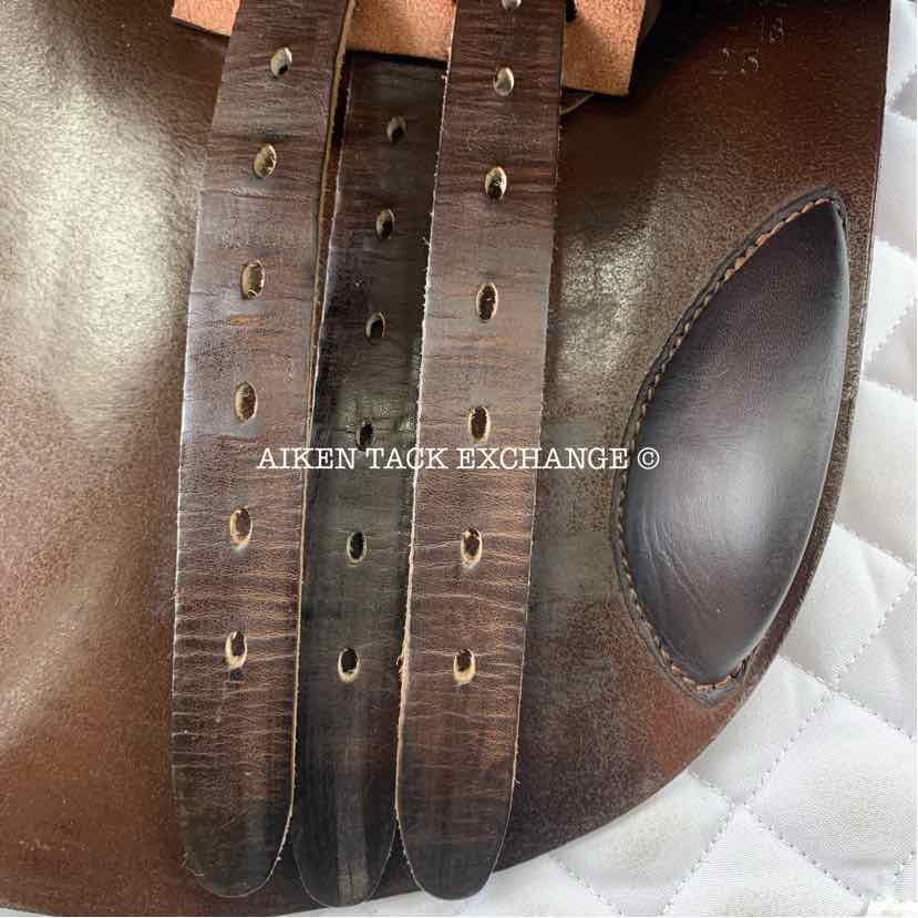 2023 Childeric FLP Close Contact Jump Saddle, 18" Seat, 2 3/4 Flap, M/MW Tree, Foam Panels, Full Buffalo Leather