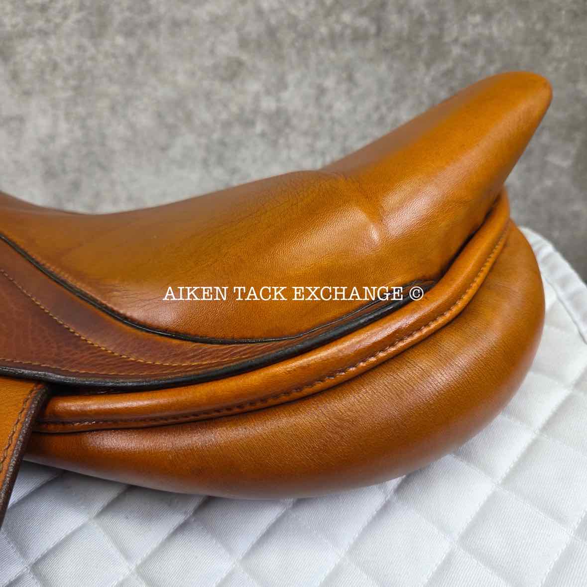 2013 Stubben Portos Deluxe Close Contact Jump Saddle, 17.5" Seat with Biomex, 28cm Tree - Medium, Foam Panels