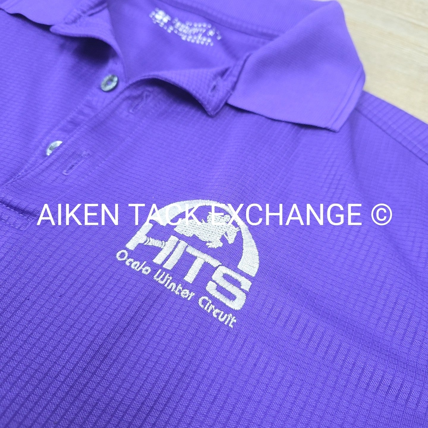 HITS Ocala Winter Circuit Short Sleeve Polo Top, Size Small