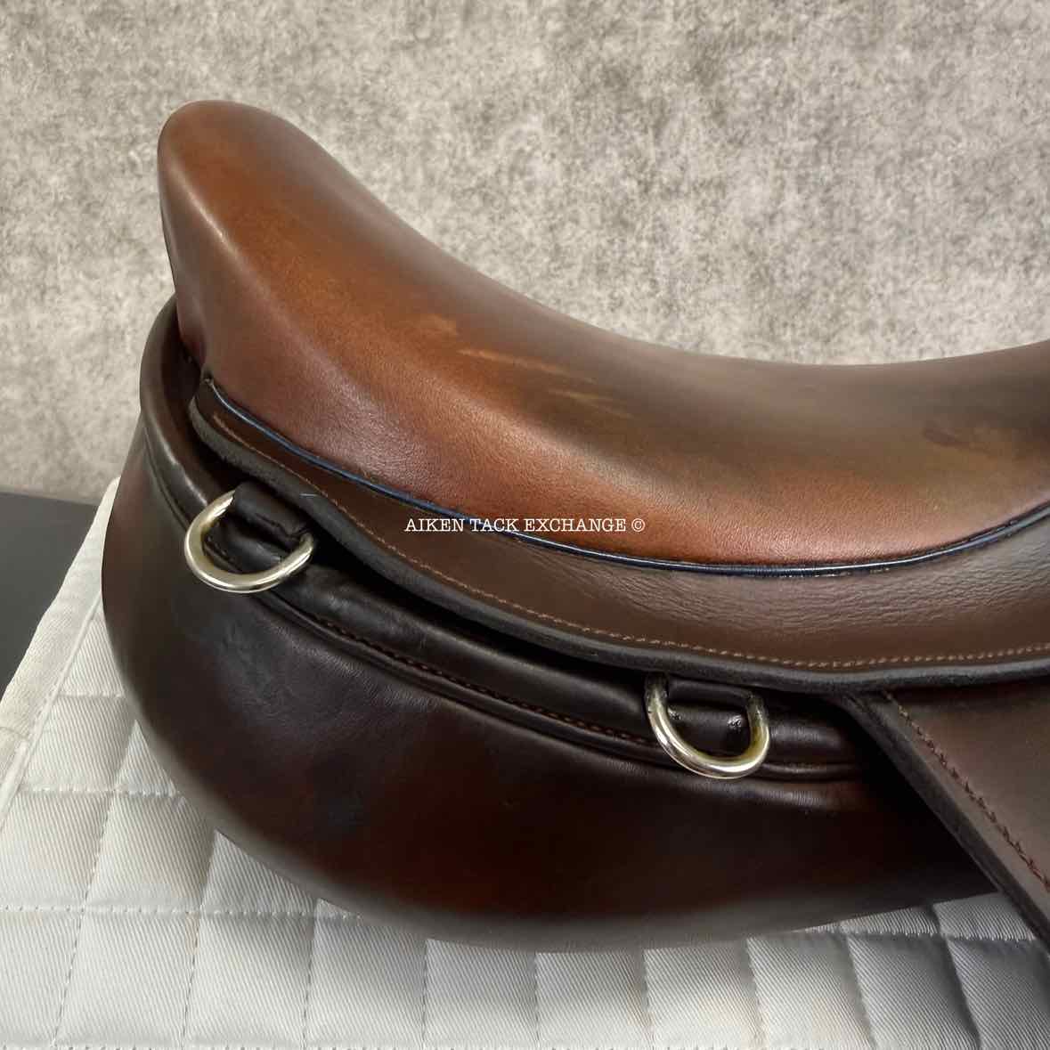 2020 Stackhouse Monoflap Jump Saddle, 17.5" Seat, Medium Tree