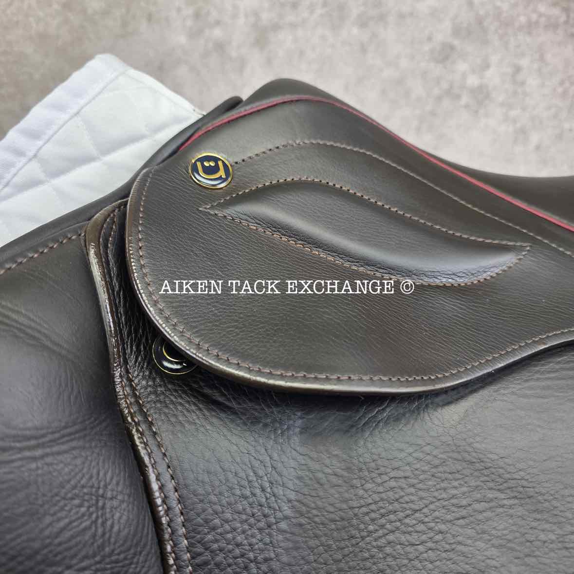 **On Trial** 2021 Stubben Phoenix Elite Close Contact Jump Saddle, 18" Seat, 30cm Tree - MW, Wool Flocked Panels