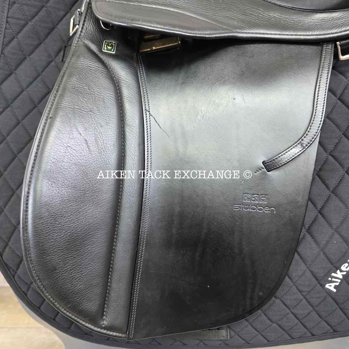 Stubben VSD Scout Endurance Saddle, 18" Seat, 32cm Tree - Wide, Wool Flocked Panels