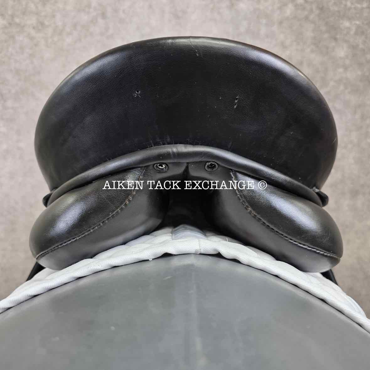 1994 Kieffer Aachen Dressage Saddle, 17" Seat, Medium Tree, Wool Flocked Panels