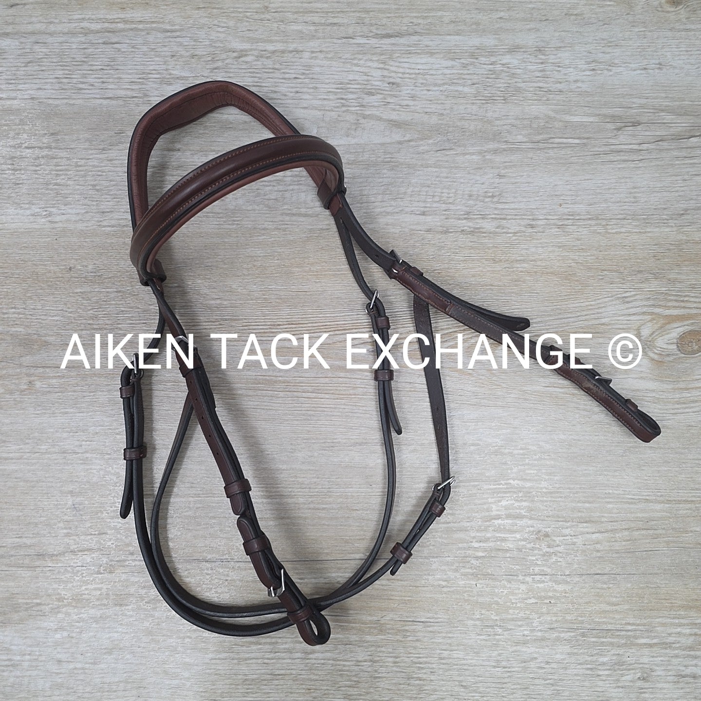 Trust Equestrian Hickstead Hackamore Bridle, No Reins, Brown, Size Full