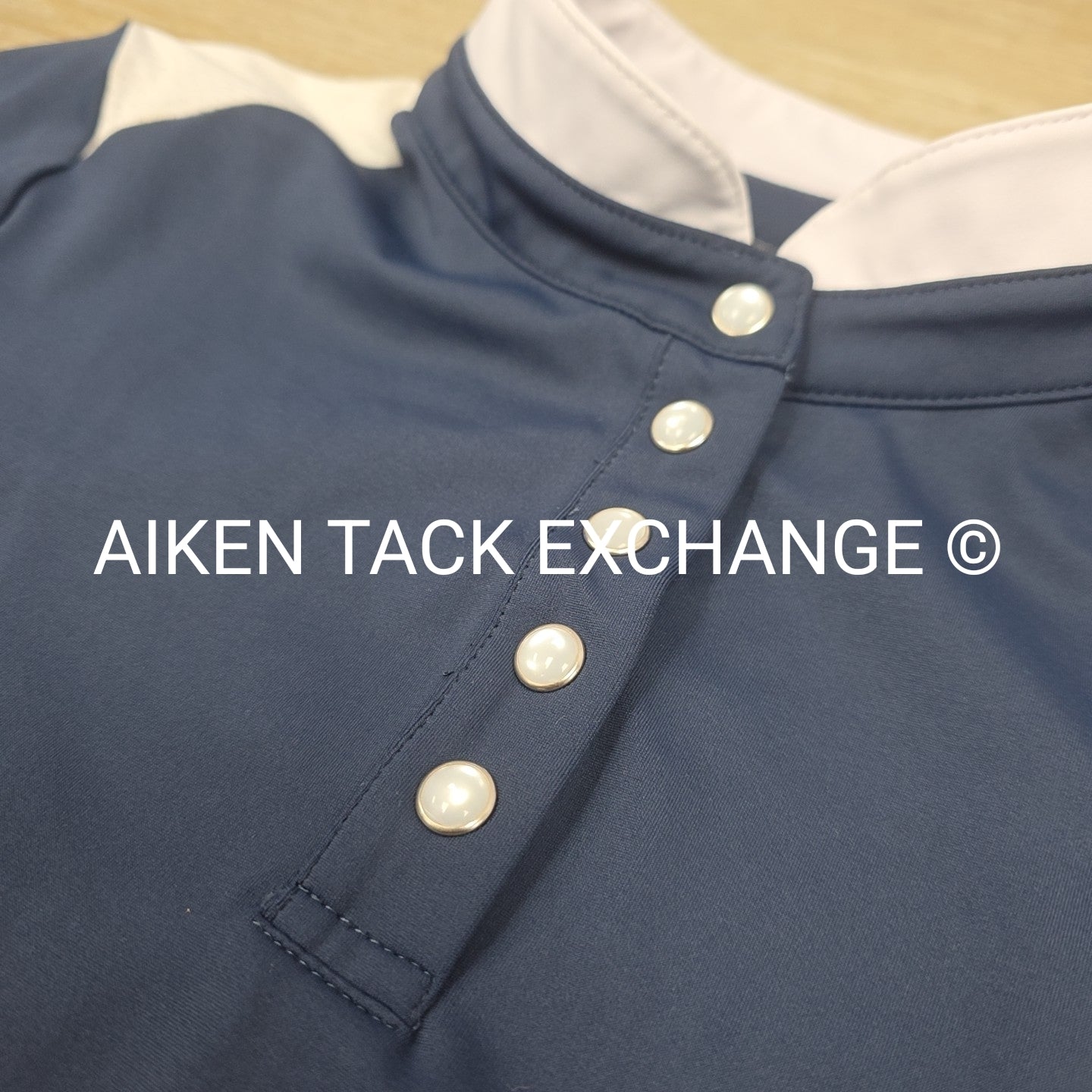 Free Ride Equestrian Devon Short Sleeve Show Shirt, Size Large