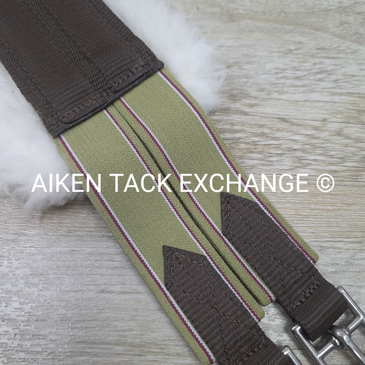 Fleece Girth with Double End Elastic, Brown, 44"