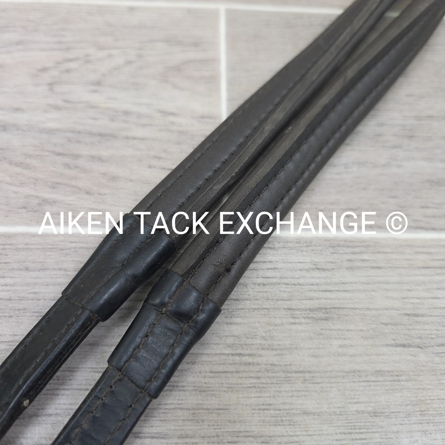 ThinLine Rubber Reins, Black, 60"