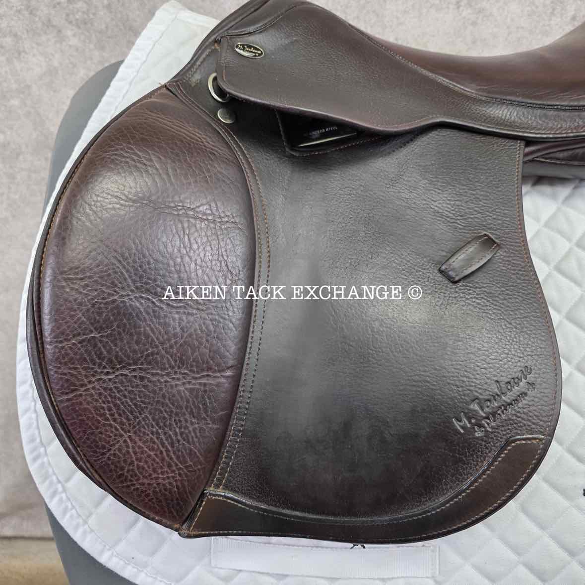 **SOLD** Marcel Toulouse Annice Platinum Genesis Close Contact Jump Saddle, 17" Seat, Adjustable Tree, Wool Flocked Panels