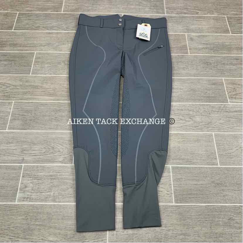 KL Select USG "Liv" Silicone Full Seat Breeches, Size 30