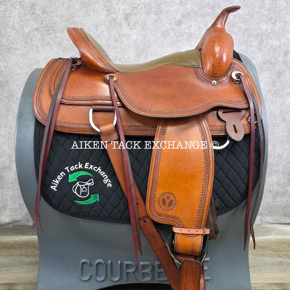 2004 Circle Y 1651 Park & Trail Western Saddle, 16" Seat, Regular Flex Lite Tree - Semi QH Bars