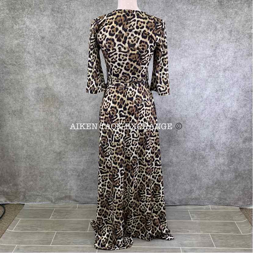 Venus Multi Surplice Cheetah Print Maxi Dress, Women's XSmall
