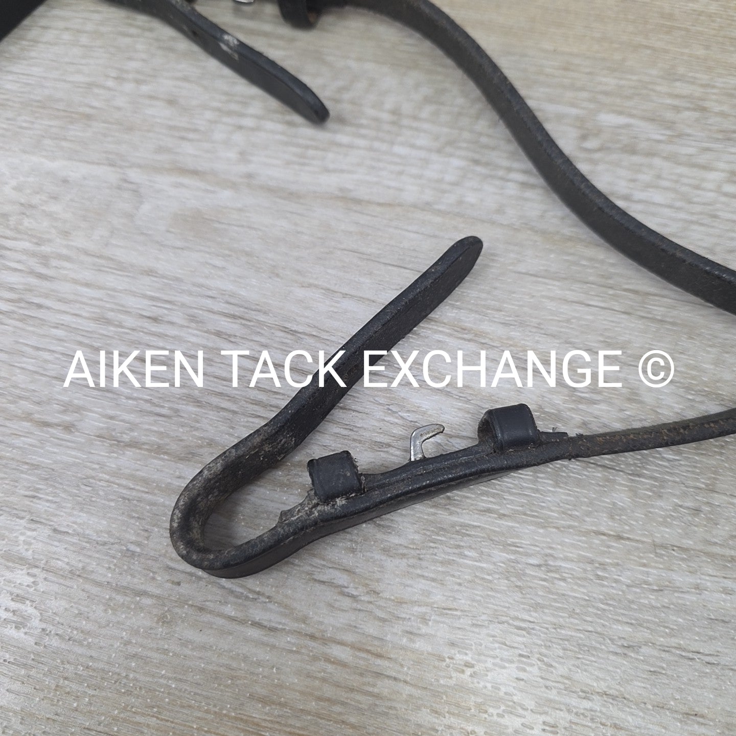 Flat Curb Rein, Black