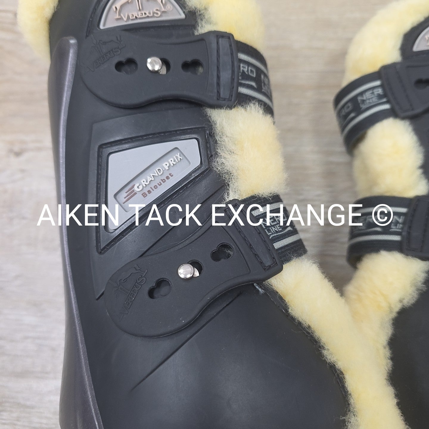 Veredus Nero Line Grand Prix Baloubet Sheepskin Tendon Boots, Size Large