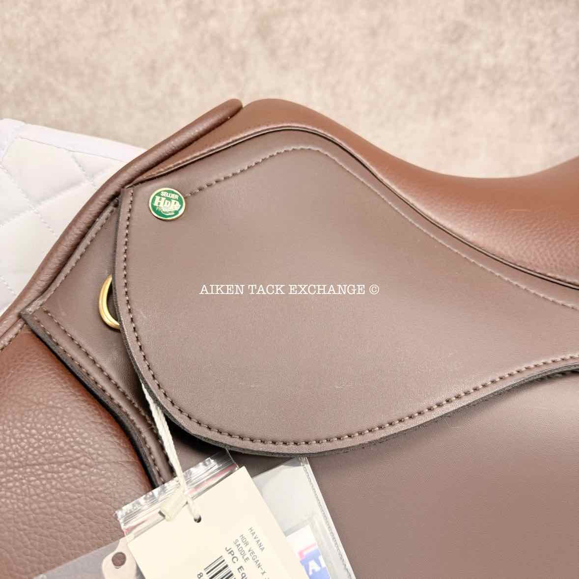 HDR Vegan-X Junior Close Contact Saddle, 15.75" Seat, Adjustable Tree - IGP Changeable Gullet, Wool Flocked Panels