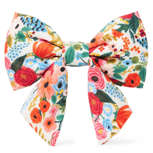 The Foggy Dog - Rifle Paper Co. x TFD Garden Party Lady Dog Bow: Large