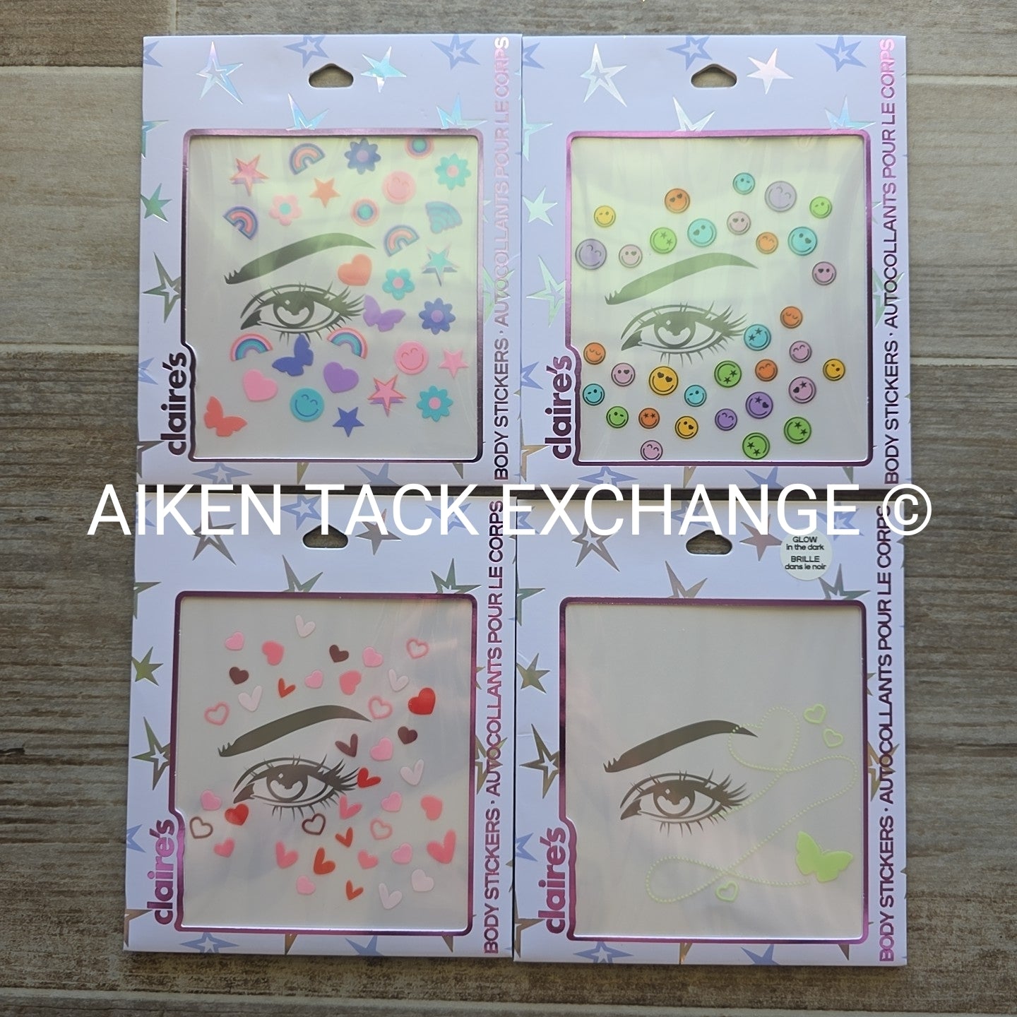 Claire's Body Stickers - 4 Total Sets